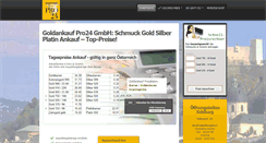 Desktop Screenshot of goldankauf-pro24.at