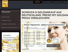 Tablet Screenshot of goldankauf-pro24.de